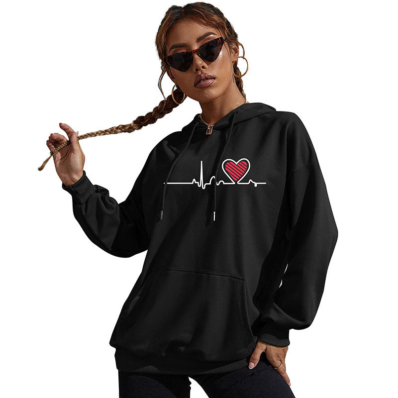 New Autumn And Winter Leisure Sports Hoodie Southeast Asia Women's Printed Long-Sleeved Hoodie