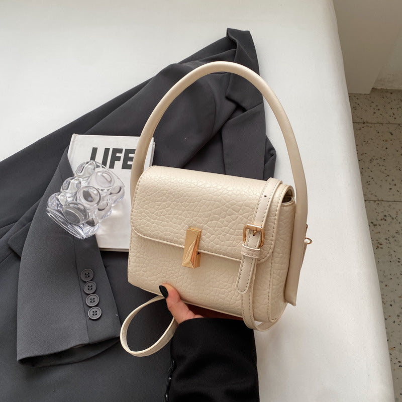 Popular Small Bag Female New Fashion All-In-One Single Shoulder Crossbody Bag Texture Retro Hand Bag Small Square