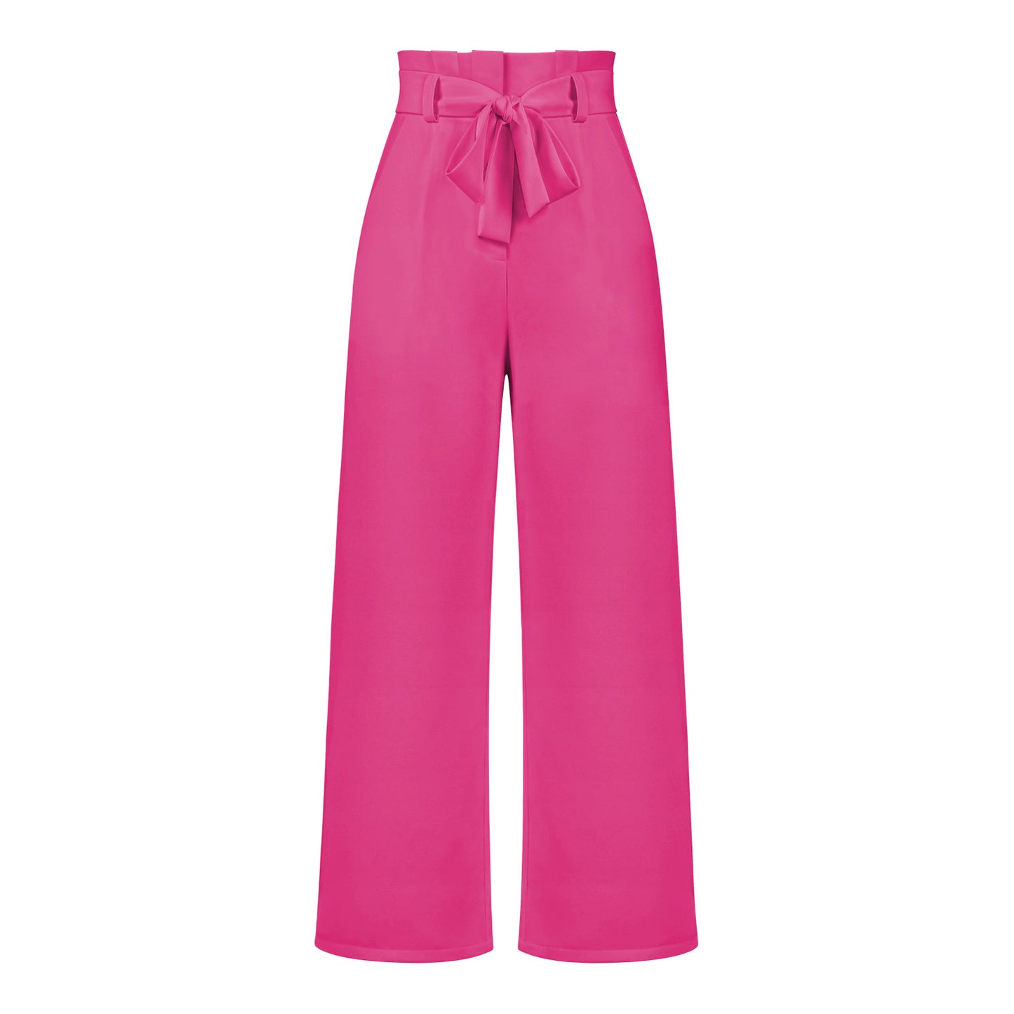 Fashion New Workplace Women's Pants Casual Wide Leg Pants With Belt Temperament Commuter Pants Summer