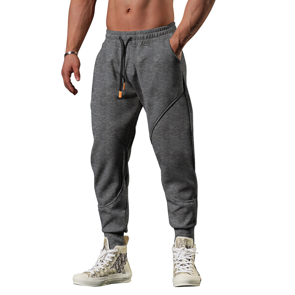 Autumn Plus-Size Men's Casual Nine-Point Pants Leg Stitching Sports Daily Outdoor New