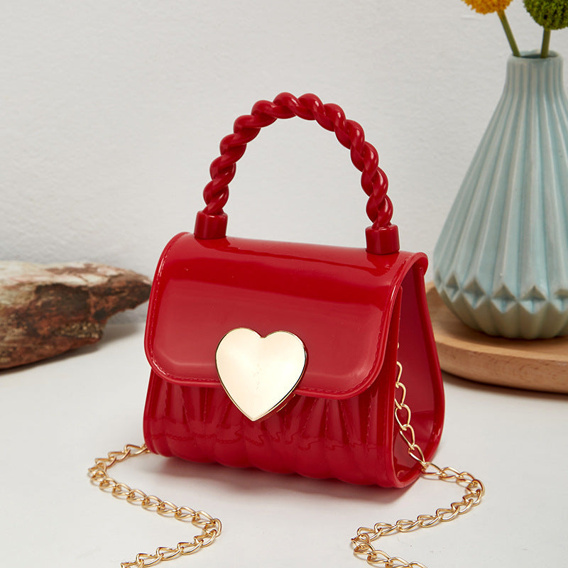 Bag Women New Women's Bag Love Jelly Bag Women's Handbag Single Shoulder Crossbody Bag Mini Bag