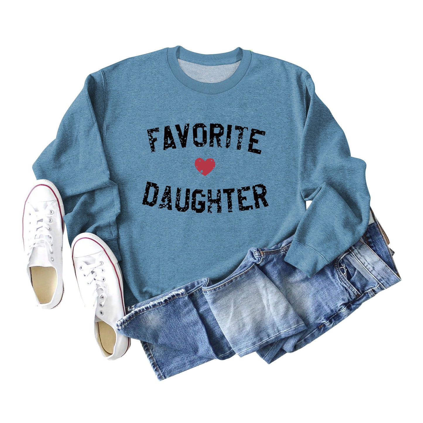 Favorite Daughter Letters Autumn And Winter Casual Clothing