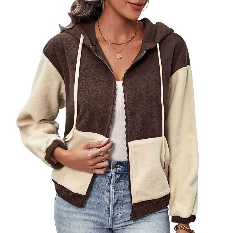 New Women's Autumn And Winter New Fleece Zipper Cardigan Coat