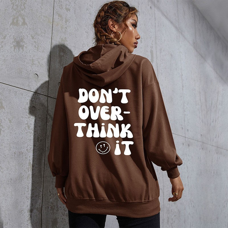 New Autumn And Winter Leisure Sports Fashion Hoodie Southeast Asia Women's Letter Printed Hoodie