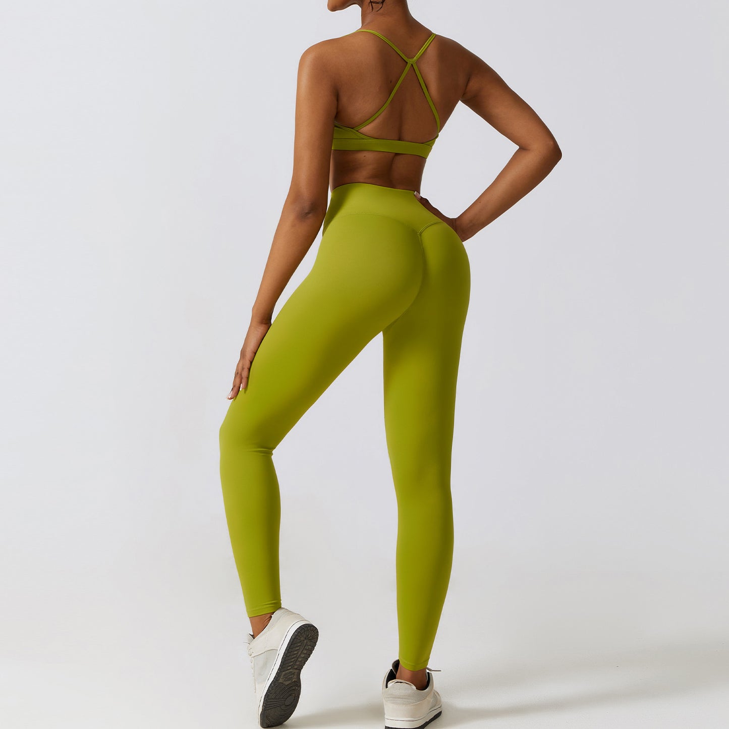 Autumn And Winter Tight Yoga Clothing Naked Sense Quick Drying Sports Set Slim Fitness Clothing Three Sets
