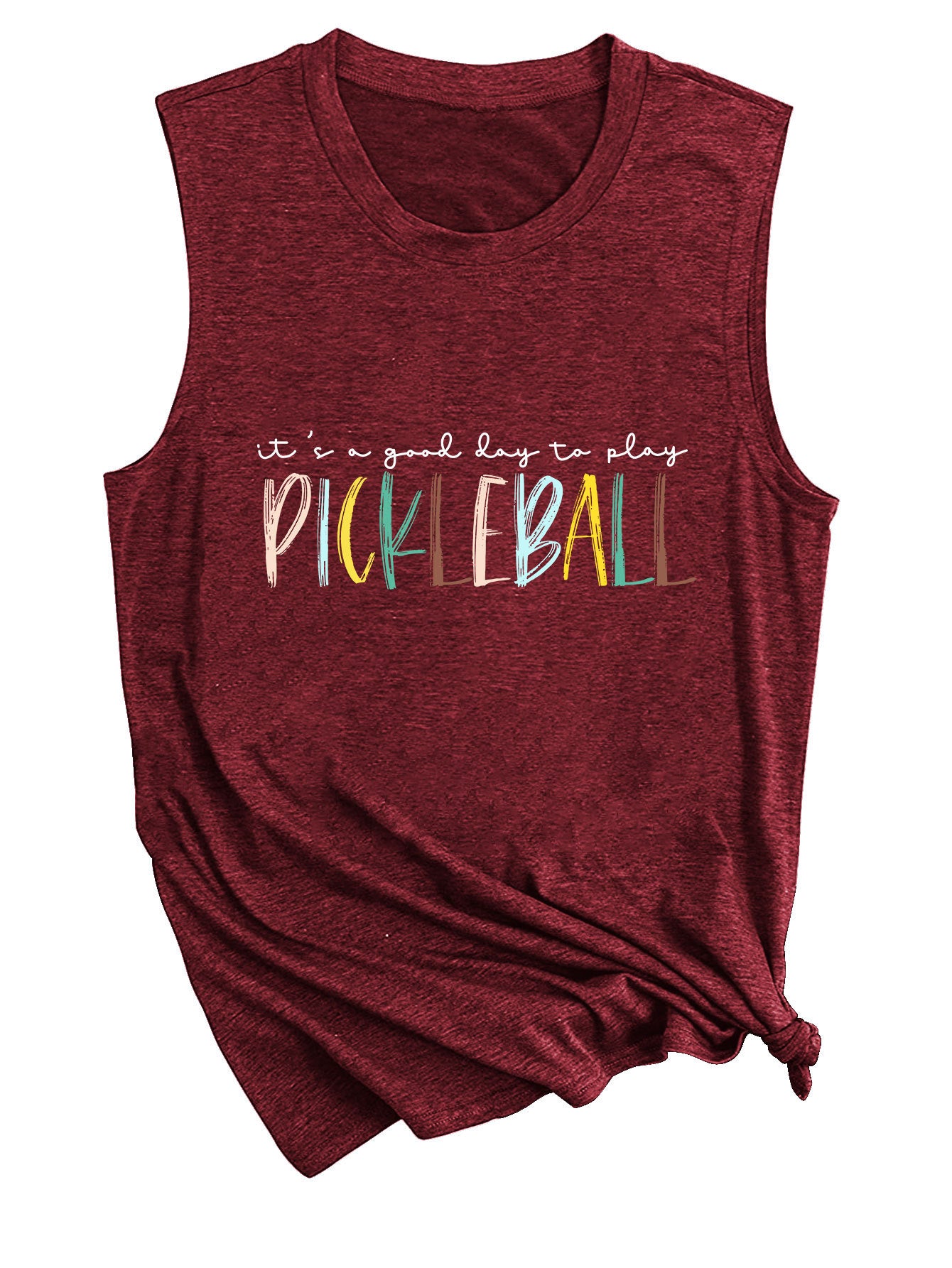 It's A Good Day To Play Letter-Printed Tank Top