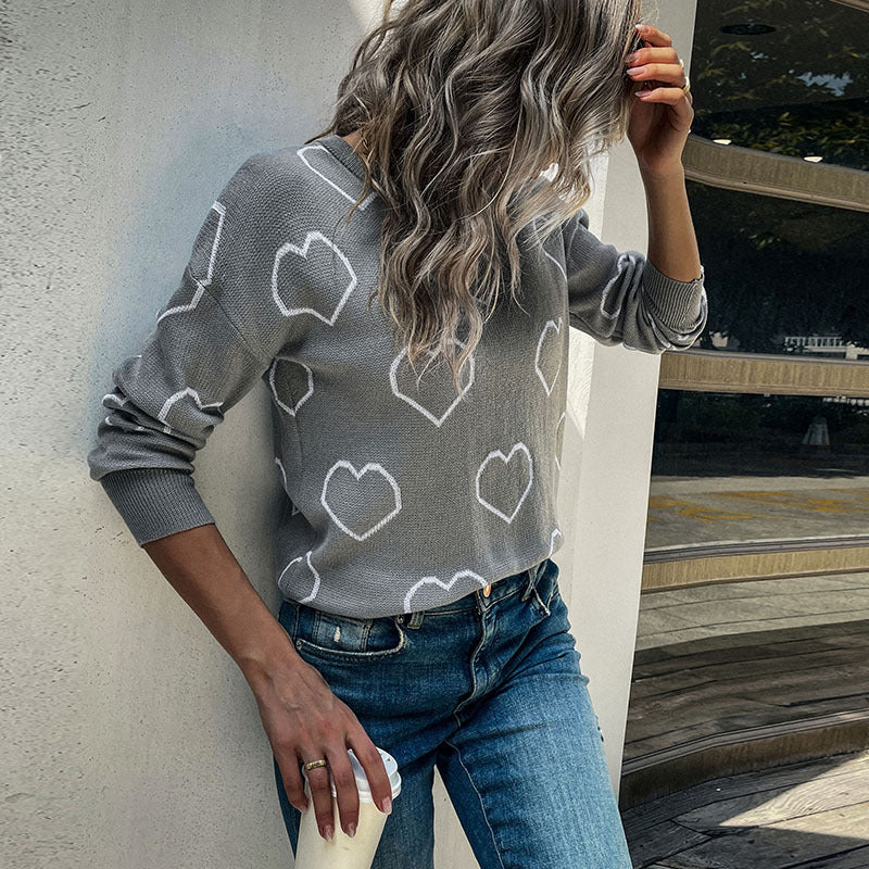 New Casual Fashion Women's Autumn And Winter Long-Sleeved Loose Women's Sweater