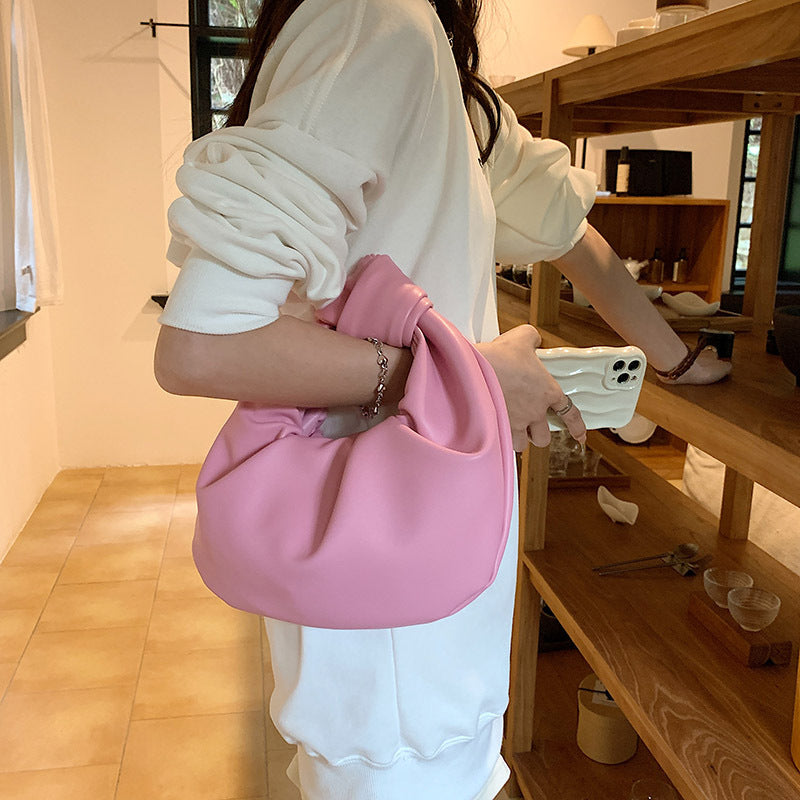 New Niche Small Bag For Women Pleated Hand With Everything Summer Fashion Hand With Ocean Air Cloud Bag