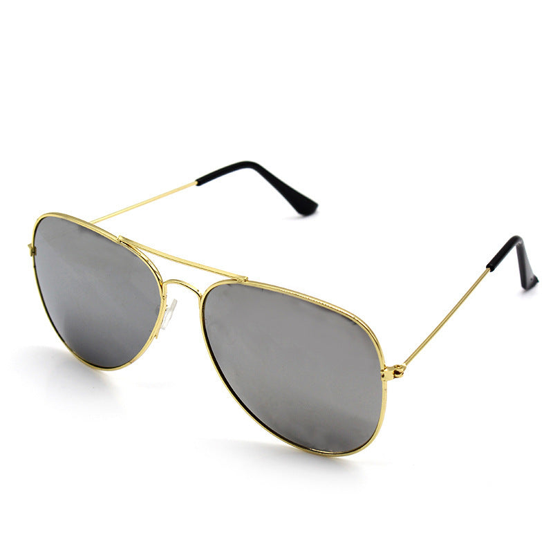 5 pairs New Brilliant Sunglasses Full Color Pilot Goggles Metal Sunglasses Sunglasses Stall