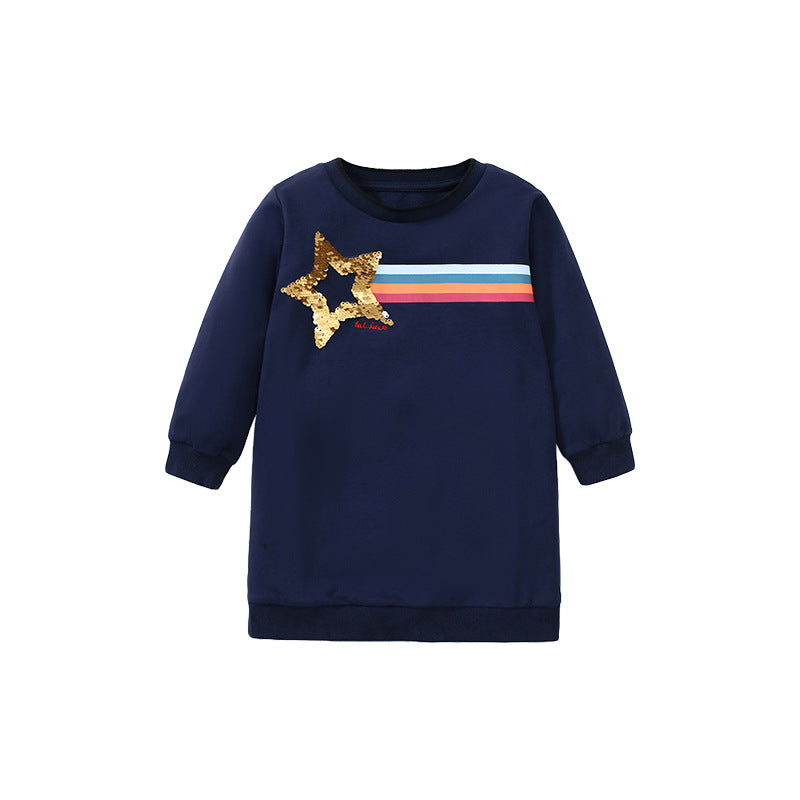 Children's Hoodie Autumn New Long-Sleeved Children's Dress Home Casual Children's Dress