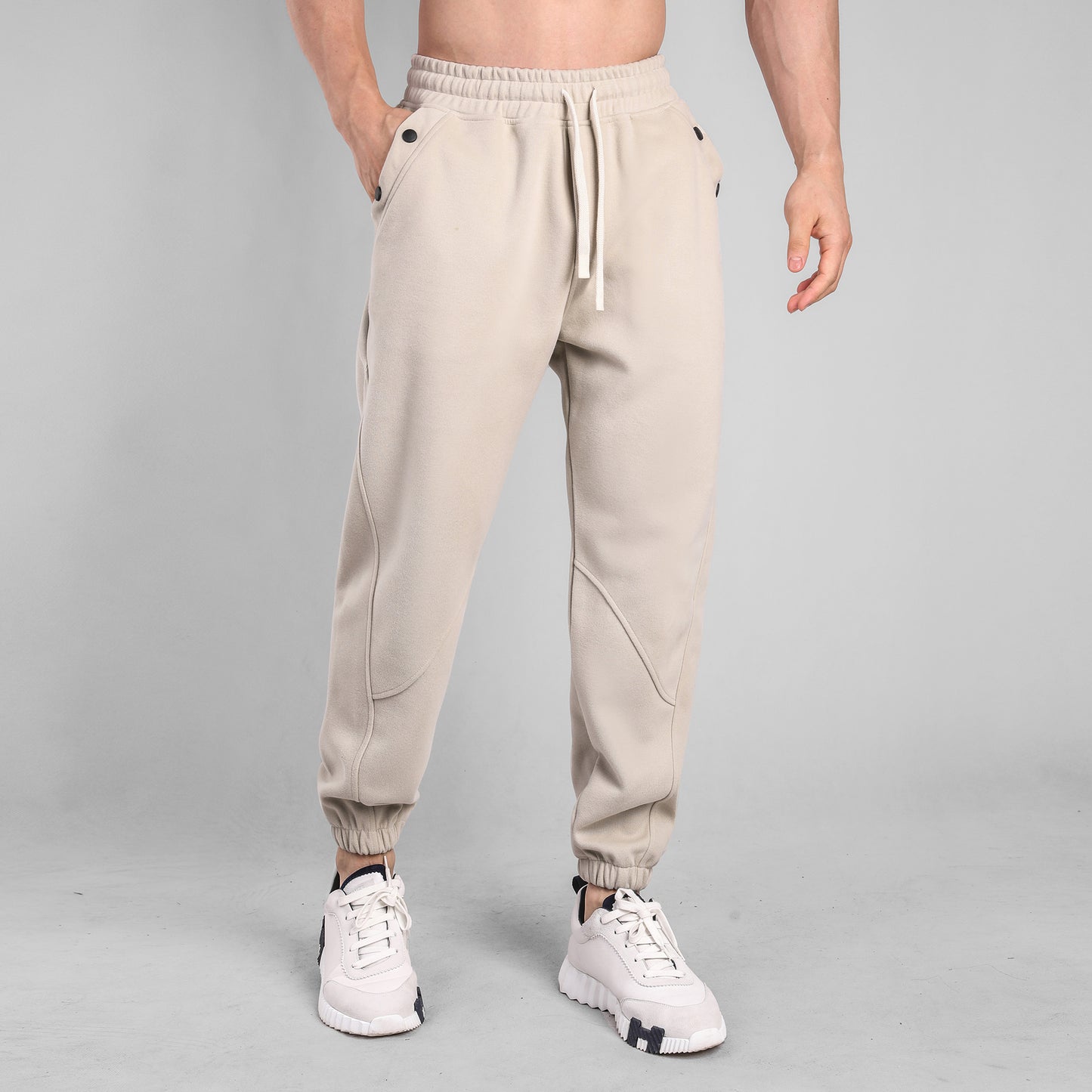Wear Sports Pants Men's Fashion Loose Running Fitness Pants Cotton Compound Breathable Sports Training