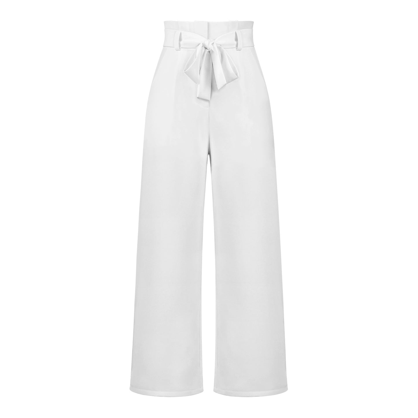 Fashion New Workplace Women's Pants Casual Wide Leg Pants With Belt Temperament Commuter Pants Summer