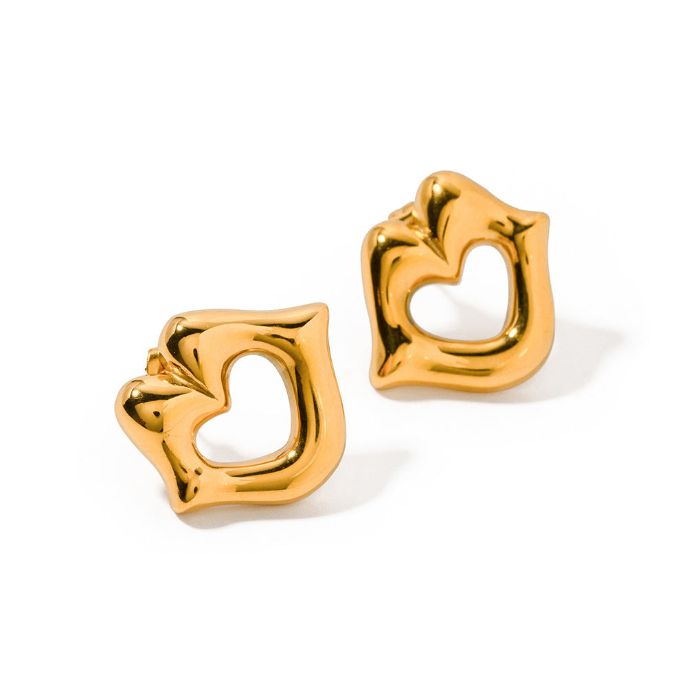5pcs New 18K Gold Stainless Steel Lip Stud Stainless Steel Jewelry Fashion Personality Ladies