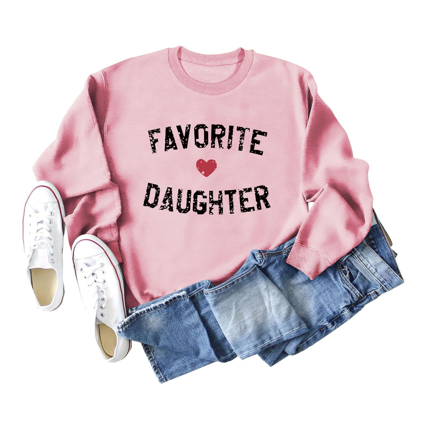 Favorite Daughter Letters Autumn And Winter Casual Clothing