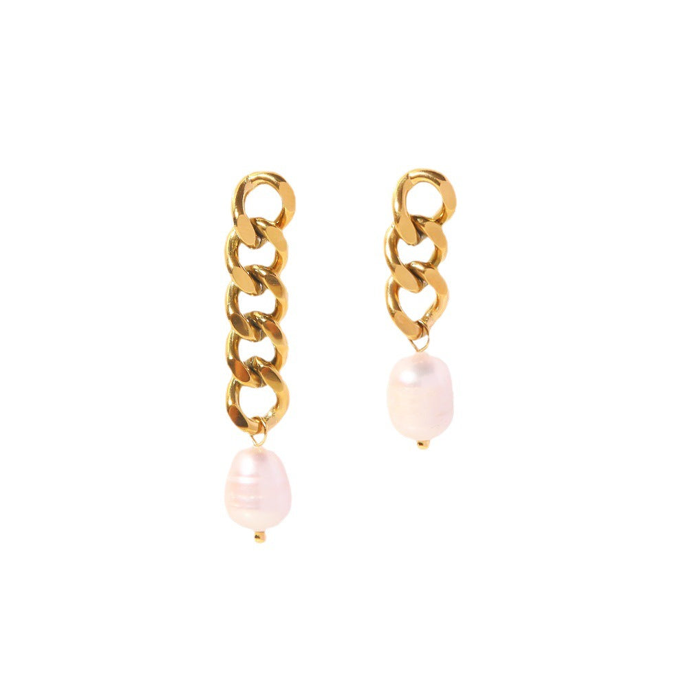 5pcs Simple Design Earrings Light Pearl Light Luxury Earrings Stud Earrings Women's Design Earrings