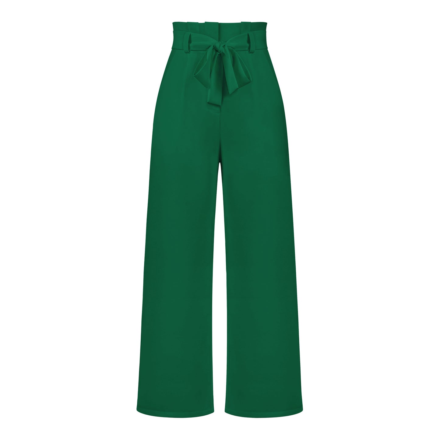 Fashion New Workplace Women's Pants Casual Wide Leg Pants With Belt Temperament Commuter Pants Summer