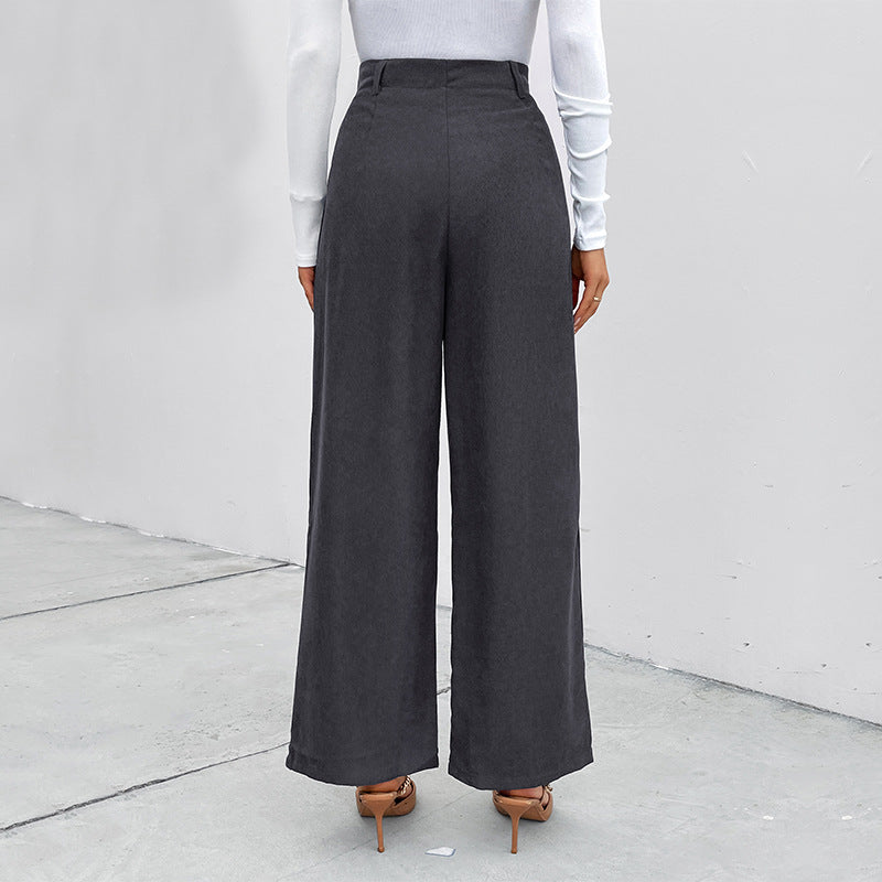 Autumn New Fashion Women's Clothing Corduroy Casual Pants
