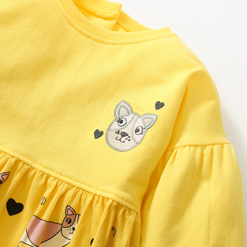 Girls' Dress Autumn Children's Dress New Cotton Children's Dress Princess Dress