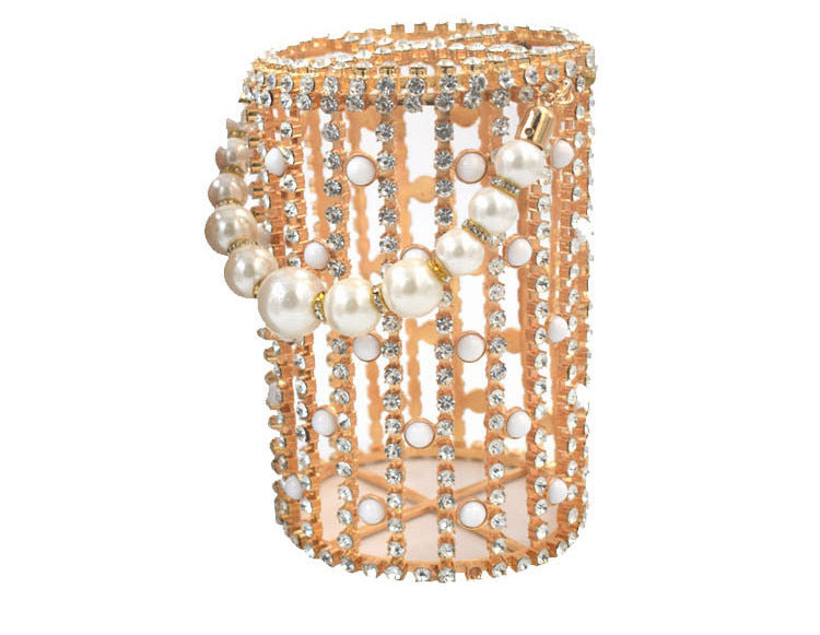 Summer New Popular Diamond-Encrusted Niche Diy Dinner Party Pearl Hand-Held Diagonal Banquet Bag