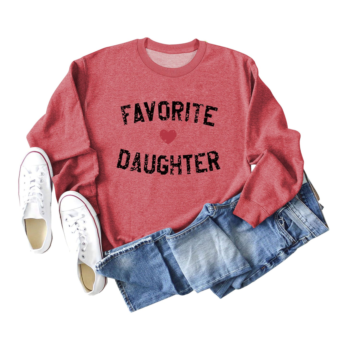 Favorite Daughter Letters Autumn And Winter Casual Clothing