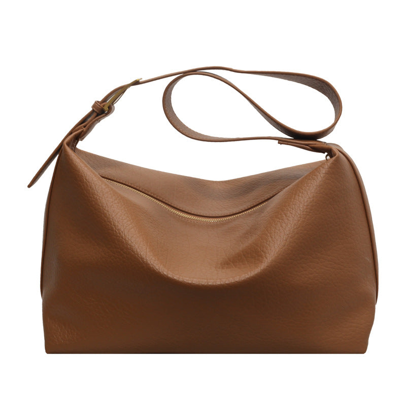 Niche Large Capacity Commuter Bag Female New Fashion Vintage Tote Bag With A Single Shoulder Crossbody Bag
