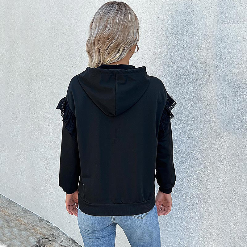 New Autumn And Winter New Women's Clothing Long Sleeve Solid Color Hoodie Women