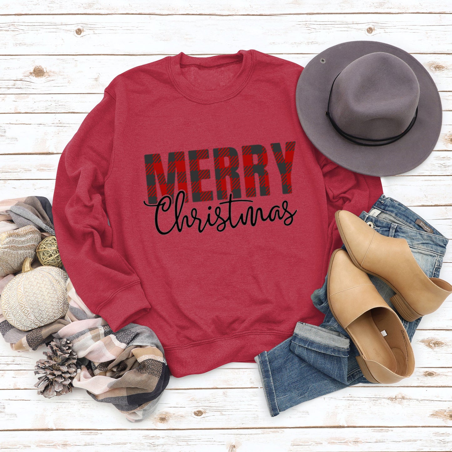 Merry Christmas Fashion Letters Autumn Winter Long Sleeve Ebay Women's Hoodie