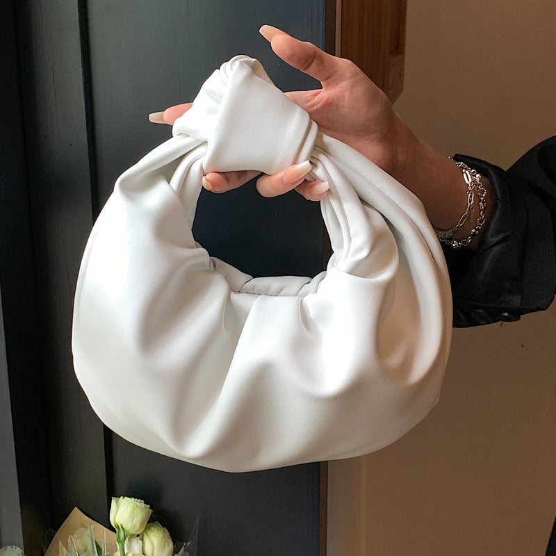 New Niche Small Bag For Women Pleated Hand With Everything Summer Fashion Hand With Ocean Air Cloud Bag