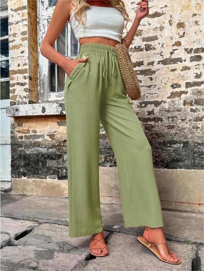 Autumn And Winter Women's New Casual Pants Elastic High-Waisted Slacks Women