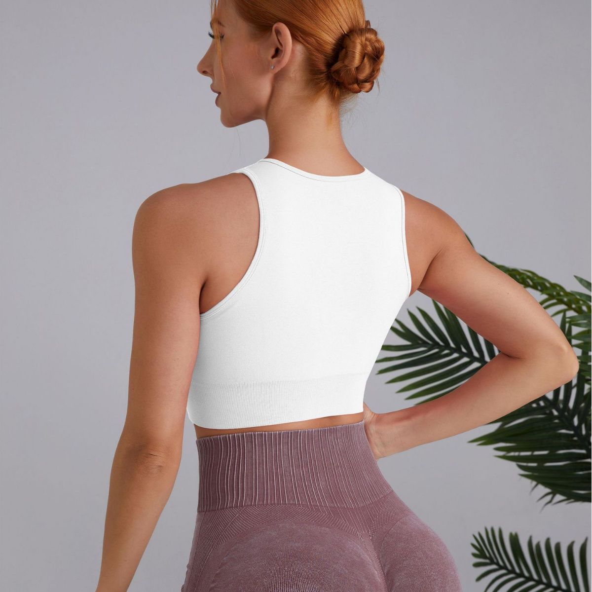 Yoga Vest Without Chest Pad Breathable Shock-Proof Running Top Back Quick Drying Fitness Wear Sleeveless T-Shirt