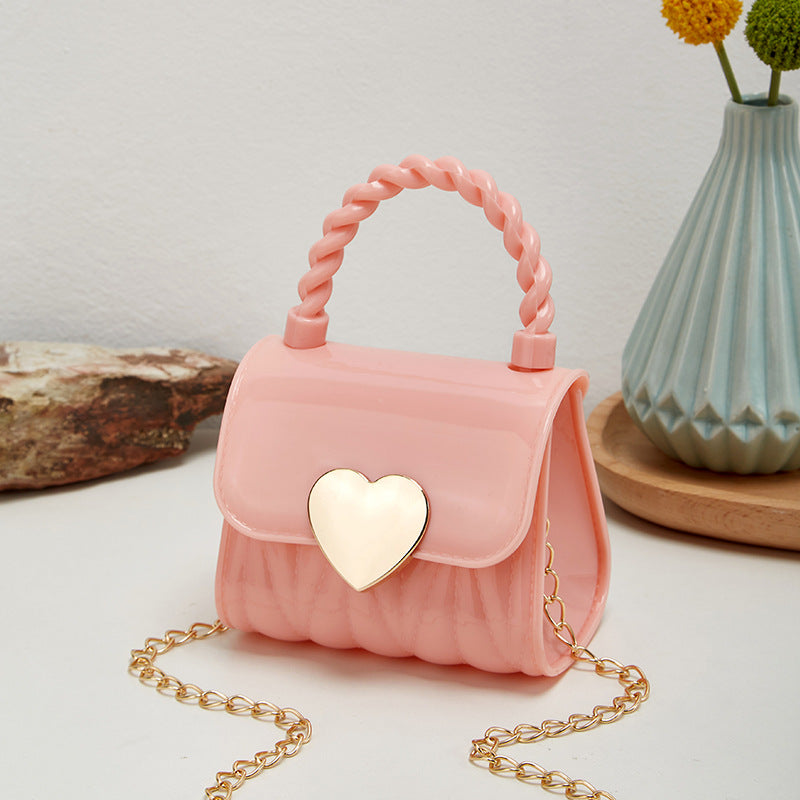 Bag Women New Women's Bag Love Jelly Bag Women's Handbag Single Shoulder Crossbody Bag Mini Bag