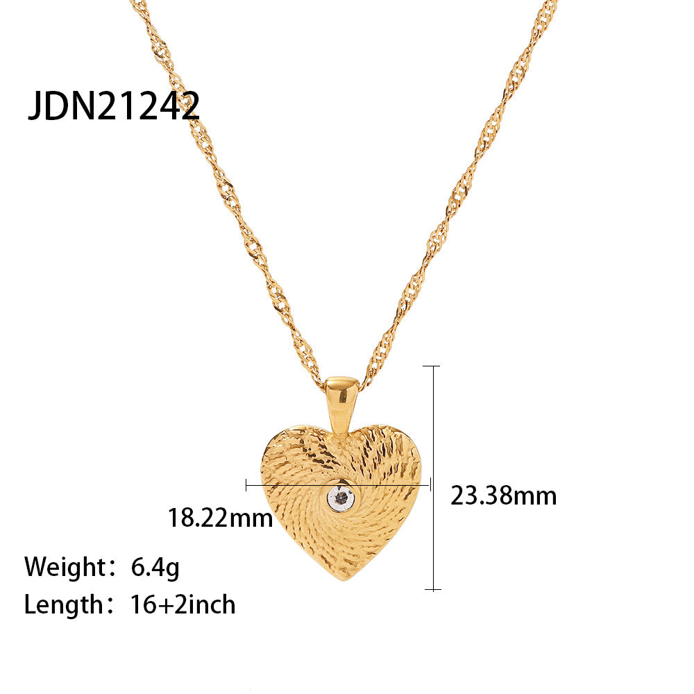 5pcs Niche Design Coin Round Brand Necklace Cold All Match Retro Temperament Personality Sweater Chain Female