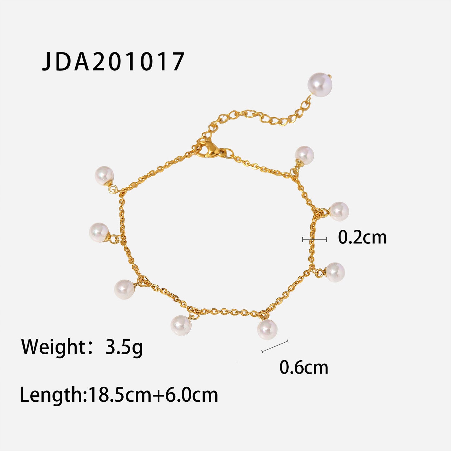 5pcs New Women's Fashion Anklet 18K Gold Shell Bead Fringe Pendant Anklet Anklet Jewelry Women