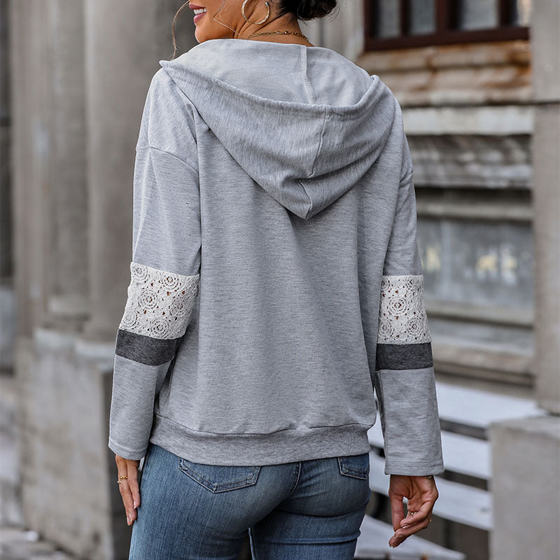 Autumn New Fashion Women's Long-Sleeved Hoodie