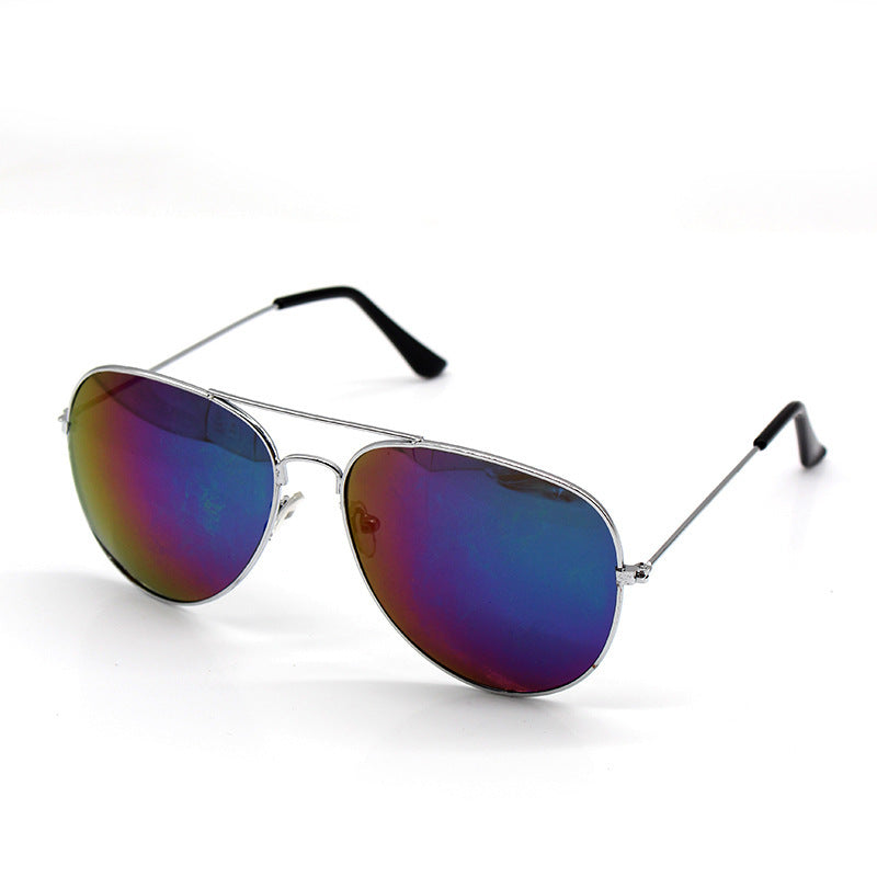 5 pairs New Brilliant Sunglasses Full Color Pilot Goggles Metal Sunglasses Sunglasses Stall