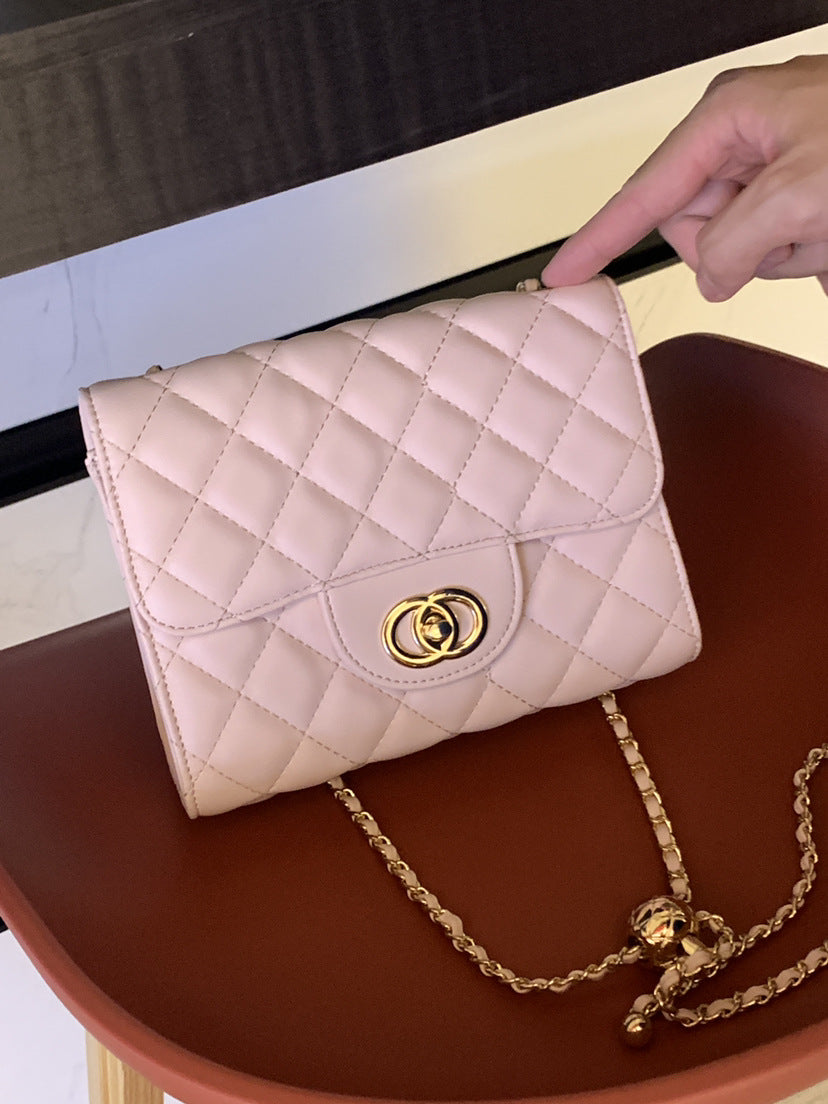 Chain Women's Bag New Version Of The Trend All Matching Diamond Lattice Small Square Bag