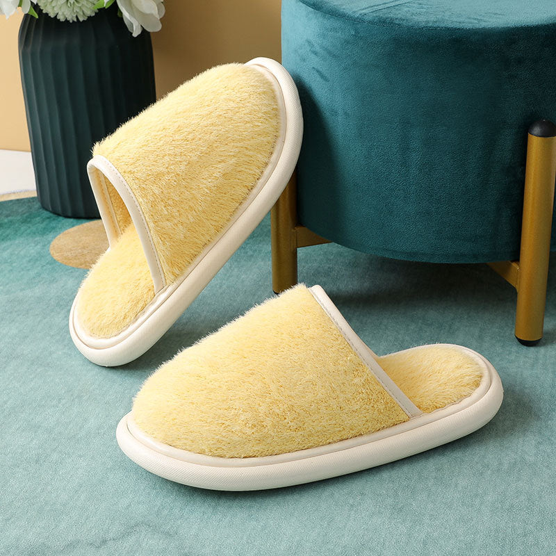 Cotton Slippers Eva Women's Winter Step On The Shit Floor Fluffy Slippers Home Non-Slip
