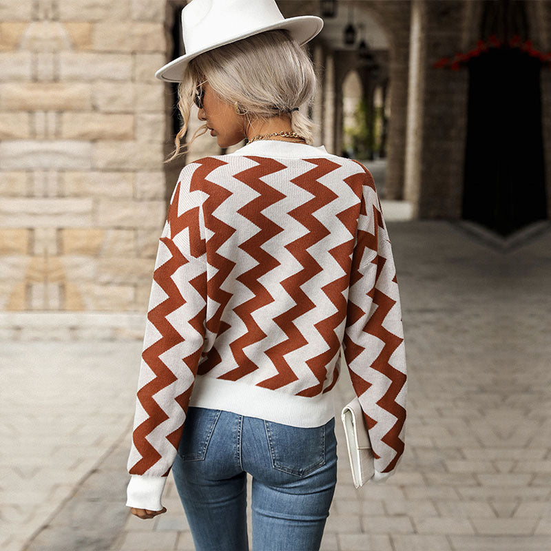 Autumn & Winter New Casual Loose Long-Sleeved Sweater for Fashionable Women's Wear