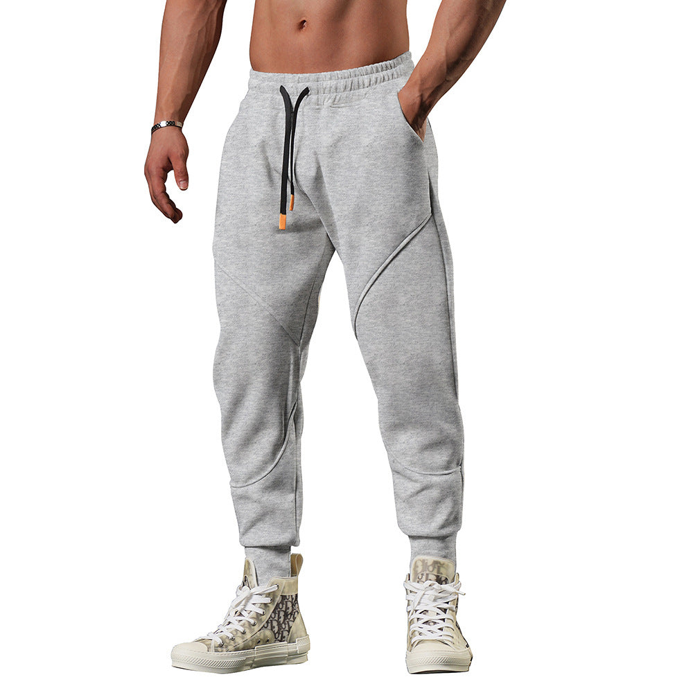 Autumn Plus-Size Men's Casual Nine-Point Pants Leg Stitching Sports Daily Outdoor New