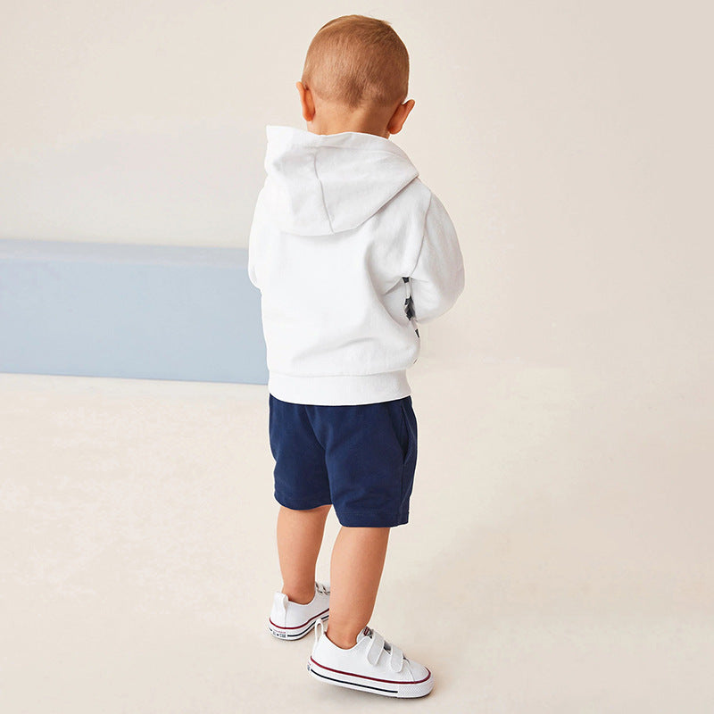 Boys Hoodie Set Autumn Long-Sleeved Hooded Children's Set Pure Cotton Two-Piece