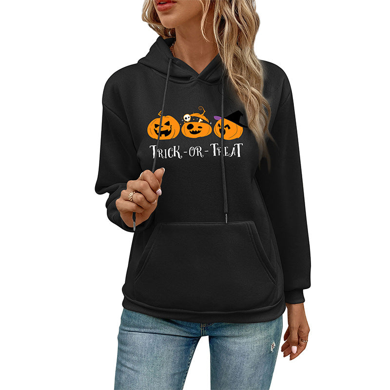 New Autumn New Women Halloween Printed Hoodie
