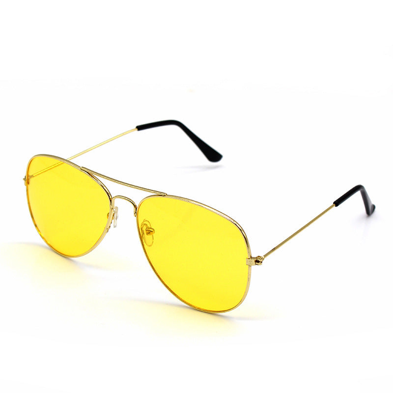 5 pairs New Brilliant Sunglasses Full Color Pilot Goggles Metal Sunglasses Sunglasses Stall