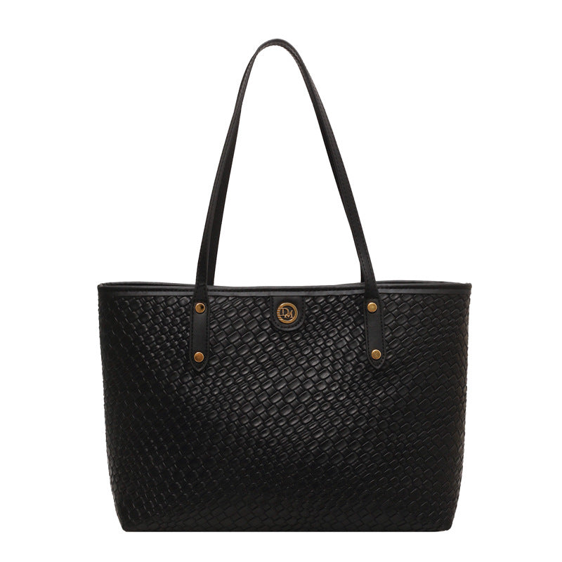 Commuter Large Capacity Bag New Women's Bag Leisure Style All-In-One Shoulder Bag Fashion College Student Tote Bag