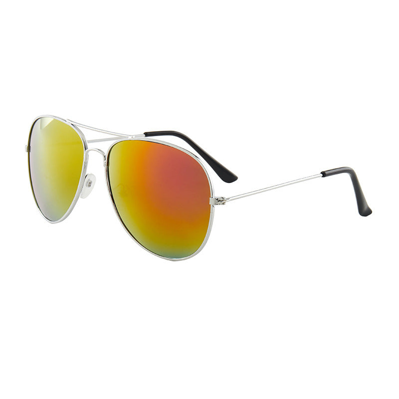 5 pairs New Brilliant Sunglasses Full Color Pilot Goggles Metal Sunglasses Sunglasses Stall