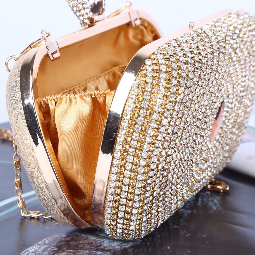 Crystal Dinner Bag Quality Diamond Inlaid Eye Evening Bag Bride Bridesmaid Bag