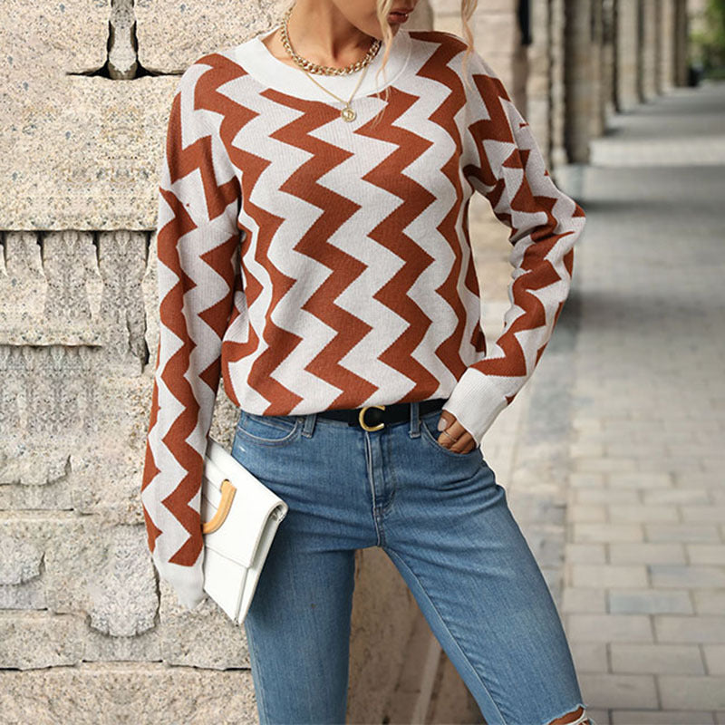 Autumn & Winter New Casual Loose Long-Sleeved Sweater for Fashionable Women's Wear