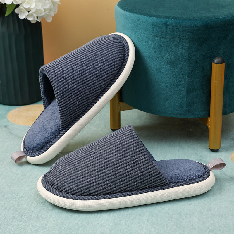 Cotton Slippers Eva Women's Winter Step On The Shit Floor Fluffy Slippers Home Non-Slip