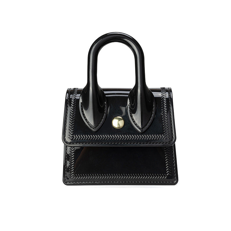 Summer New Portable Jelly Bag Mini Mouth Red Envelope Pvc Chain Bag Women's Crossbody Bag Women's Shoulder Bag