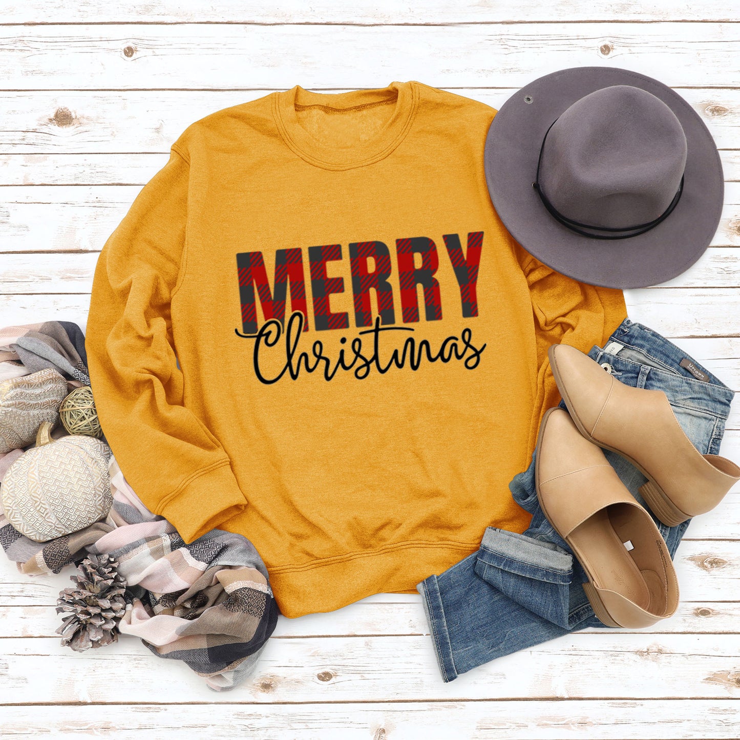 Merry Christmas Fashion Letters Autumn Winter Long Sleeve Ebay Women's Hoodie