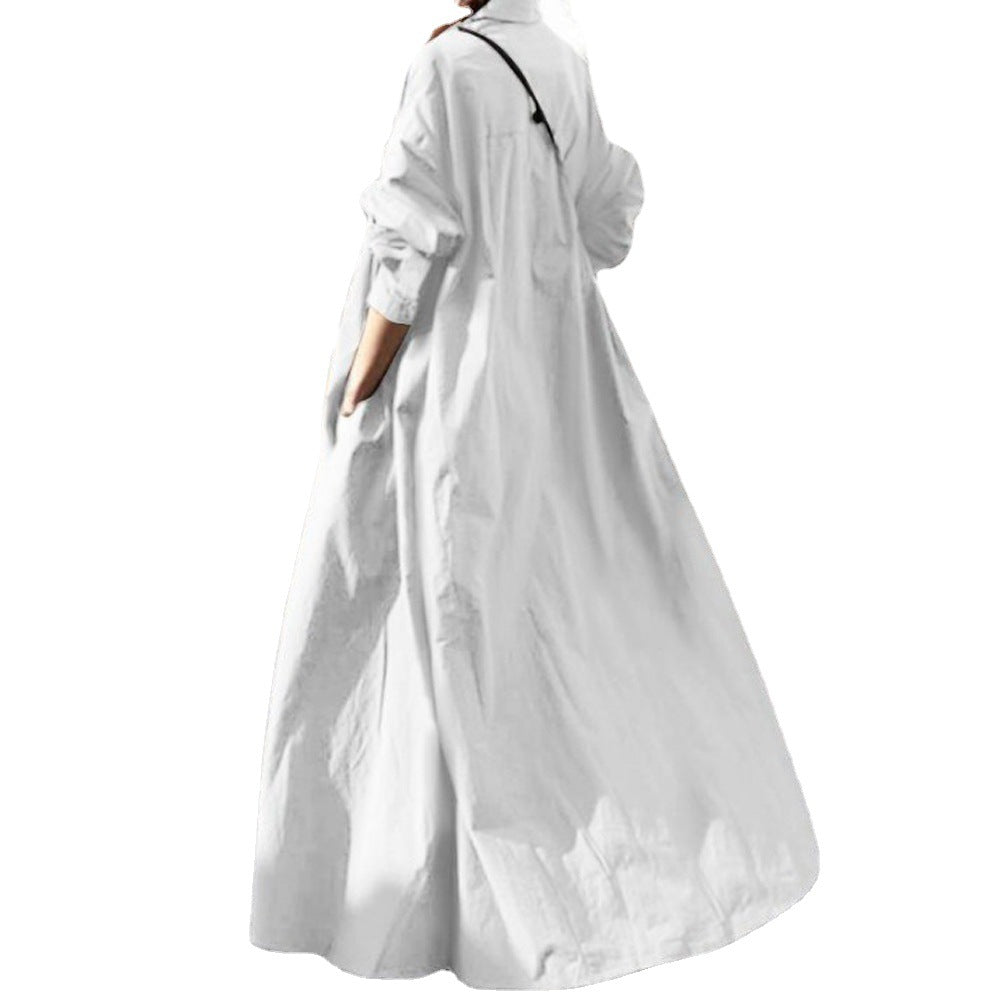 Women's Autumn And Winter New Skirt Japanese Vintage Full-Length Dress A Hair